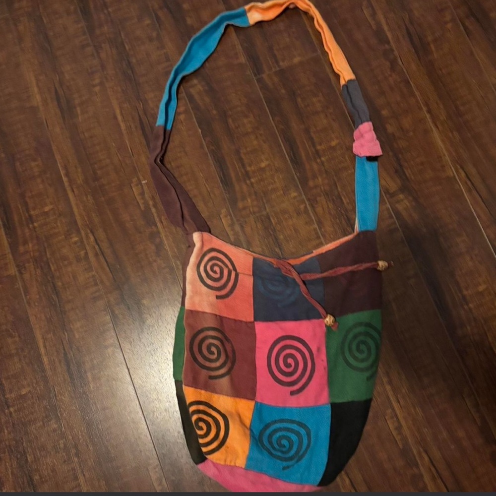 Bohemian Multicolor Patchwork Crossbody Bag!